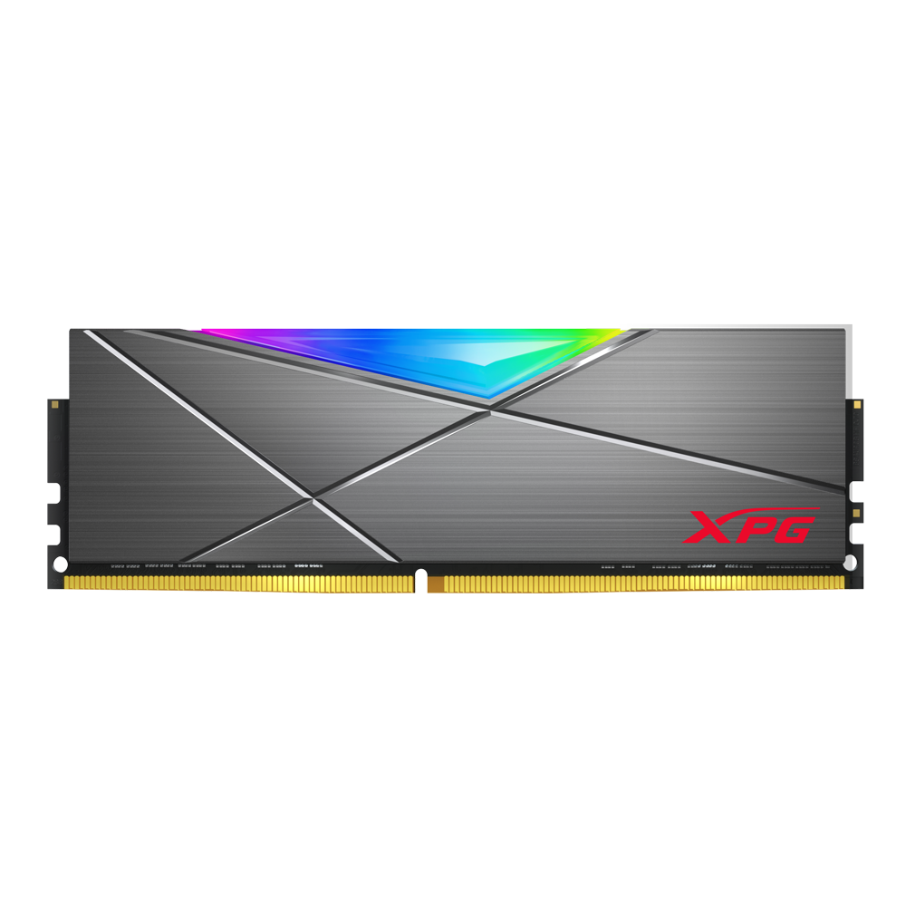 2x8GB XPG SPECTRIX D50 RGB 16GB AX4U360038G18A-DT50 3600MHz DDR4 PC4-28800 U-DIMM CL18-20-20 Desktop 288-Pins Desktop Gaming Memory Grey