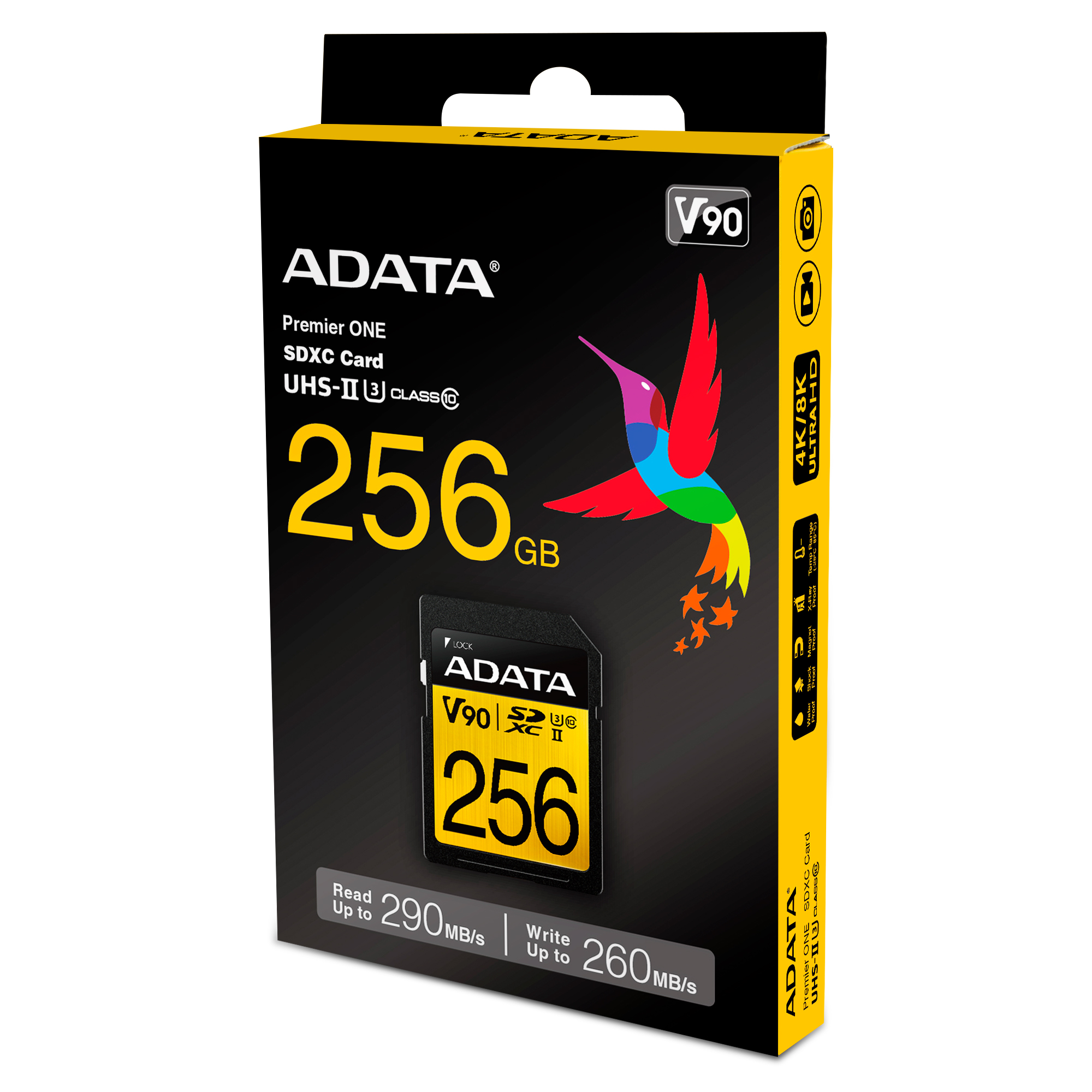 ADATA Premier ONE 64GB Class 10 SDXC USH-II U3 Memory Card 