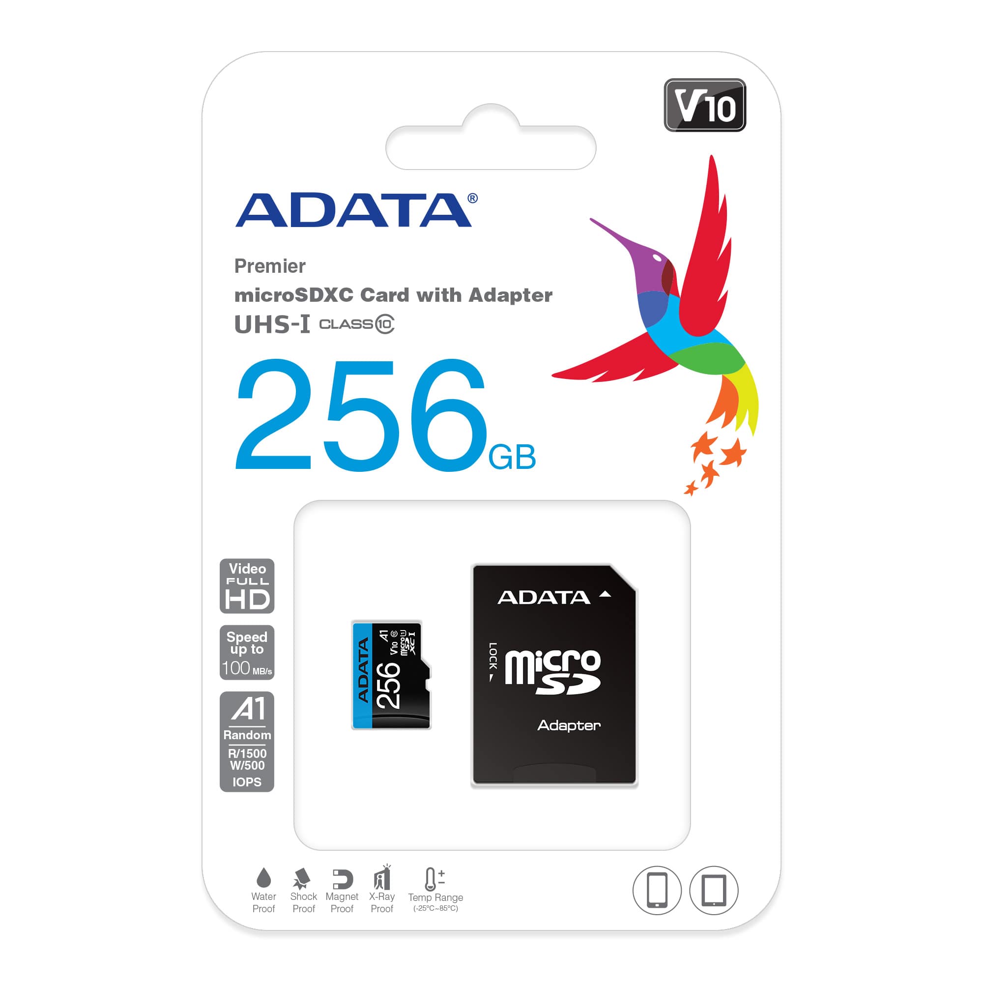16GB ADATA Premier SDHC Uhs-Classe I U1 10 16GB Scheda di memoria ASDH 16 GUICL 10-R SDHC 