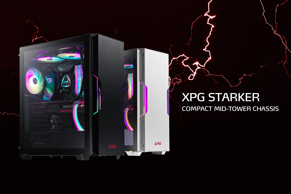 XPG Starker Tempered Glass USB 3.0 Mid Tower Gaming Kasa ( STARKER WH C WW )