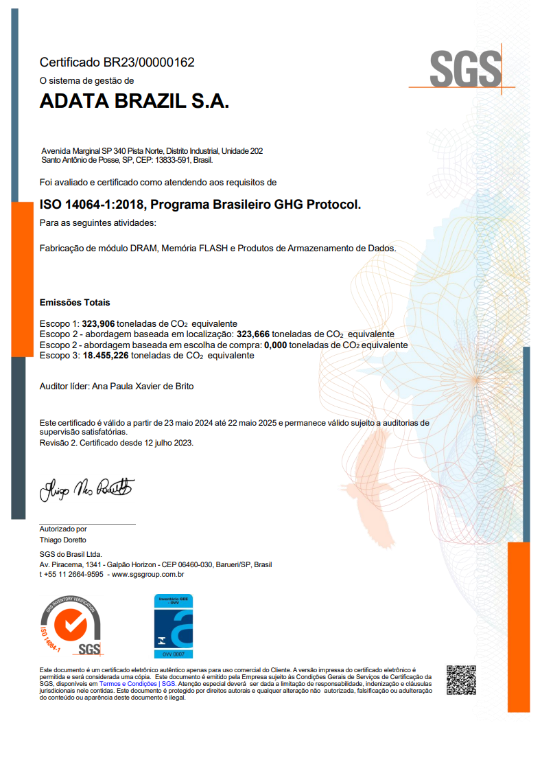 ISO14064-1:2018(BR) GHG 2022