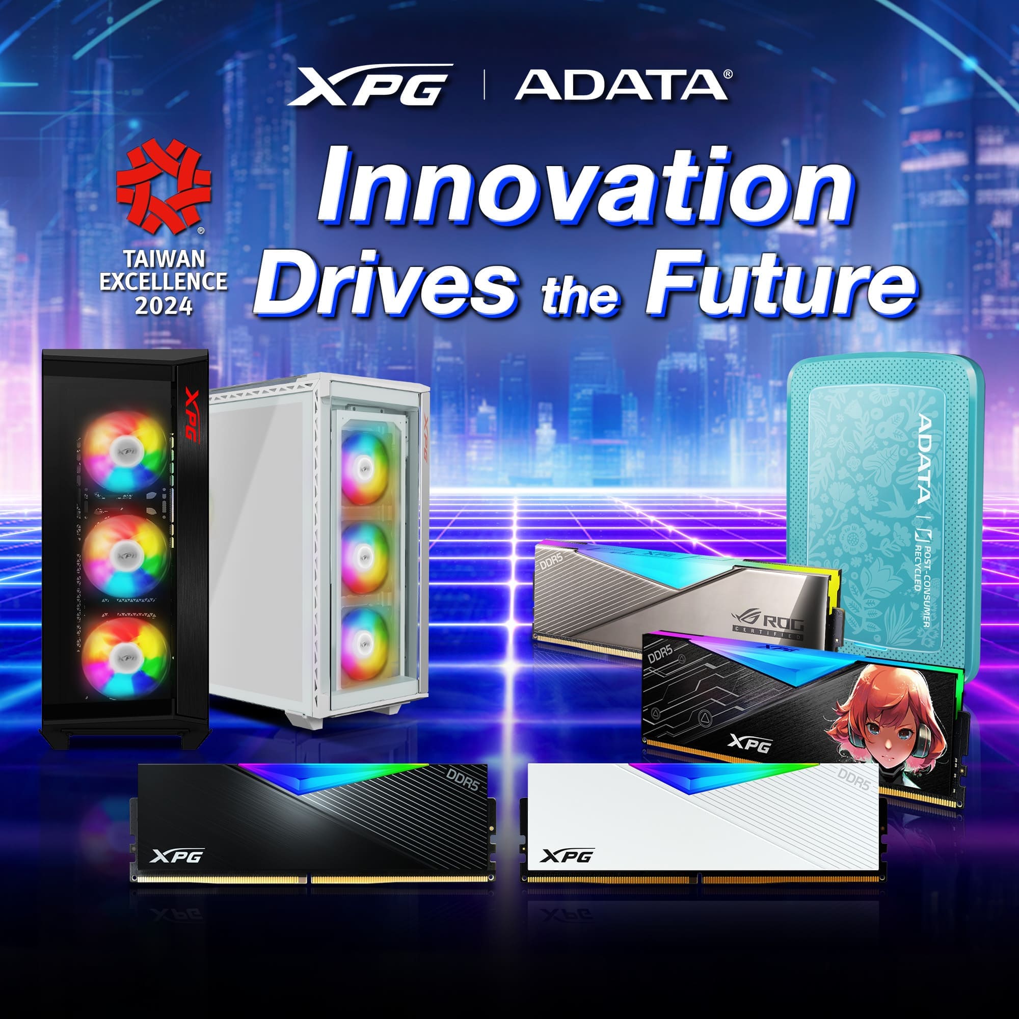 ADATA Winning Three Taiwan Excellence Award