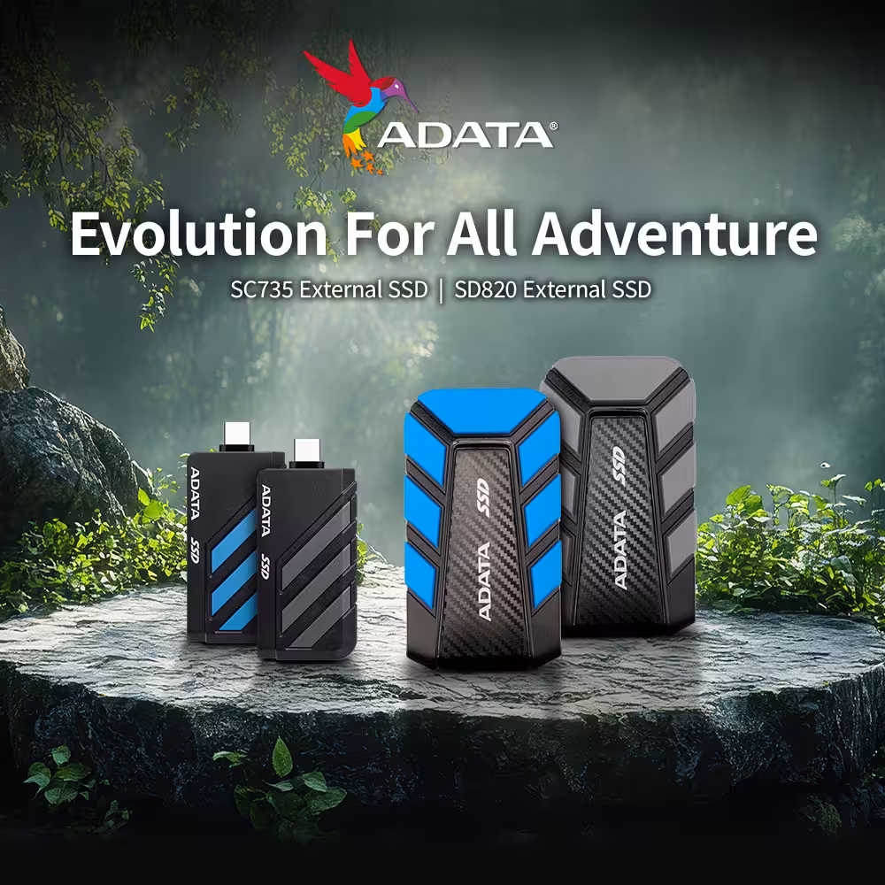 ADATA Launches SD820 and SC735 External Solid-State Drives