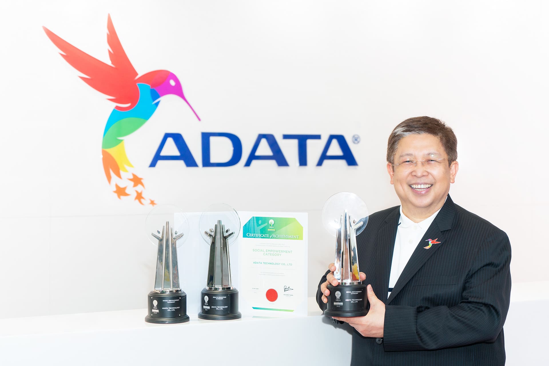 ADATA won the “Asia Responsible Enterprise Awards” for the third time
