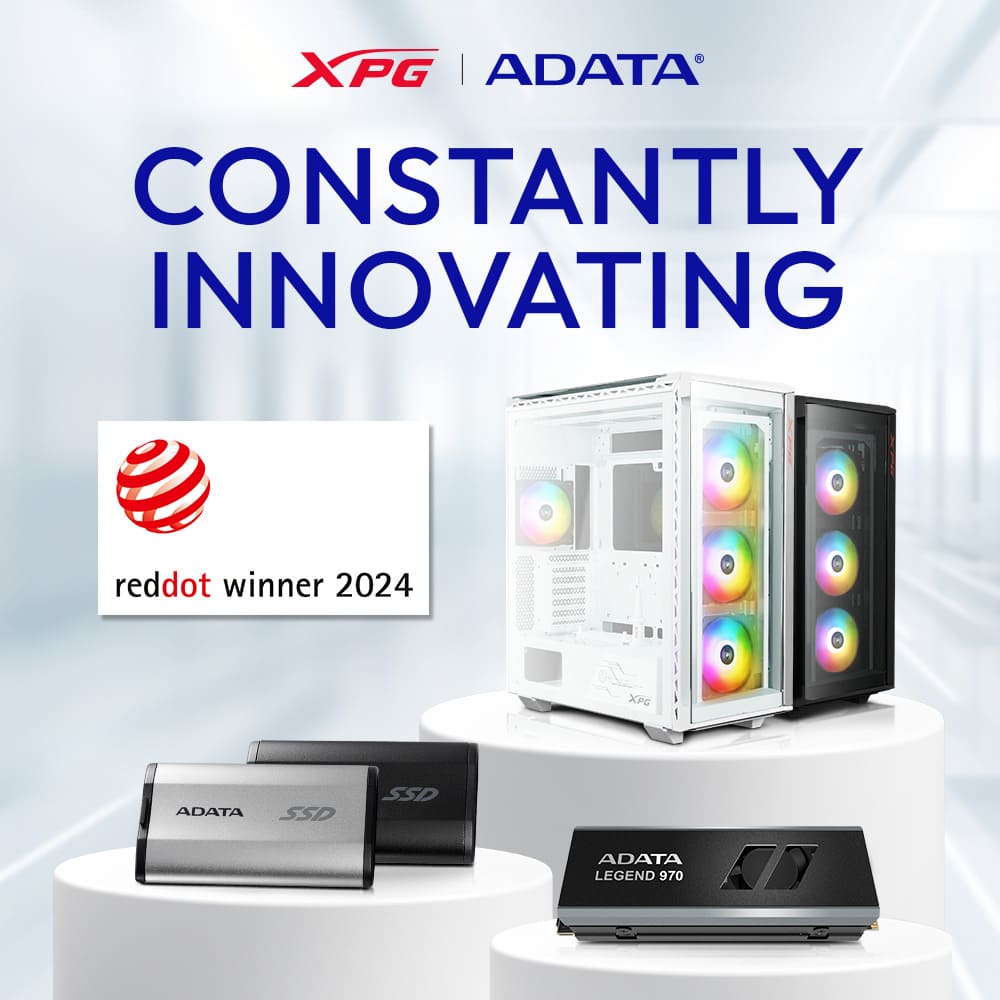 ADATA Wins Three 2024 Red Dot Design Awards