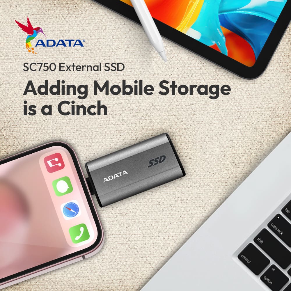 Transfer Files on the Go with the ADATA SC750 External SSD - NEWS