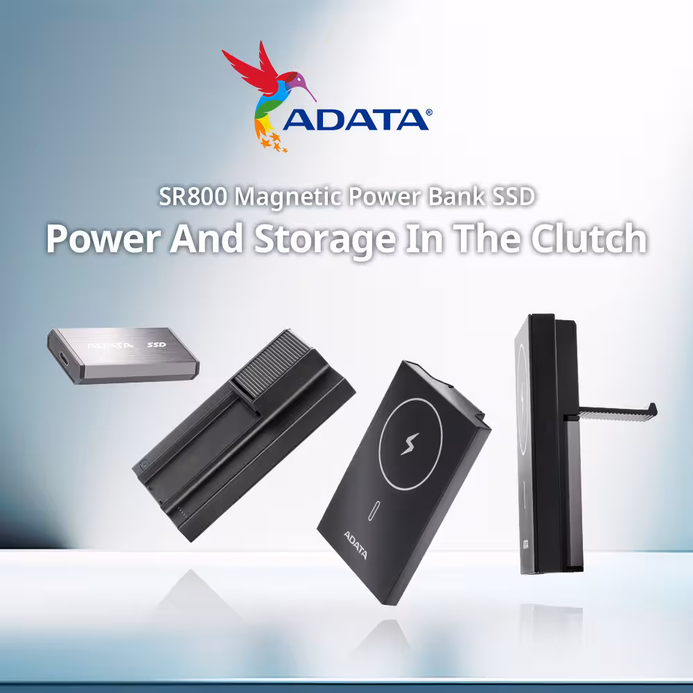 ADATA Launches World's First Two-in-one External SSD Integrated with Power Bank Module