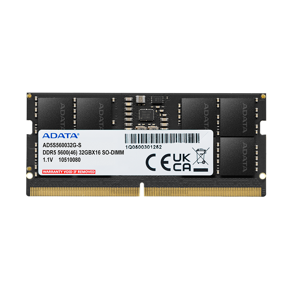 Memoria RAM ADATA AD5S560032G-S Memoria RAM ADATA DDR5 32GB SODIMM 5600MHz. AD5S560032G-S - ADATA