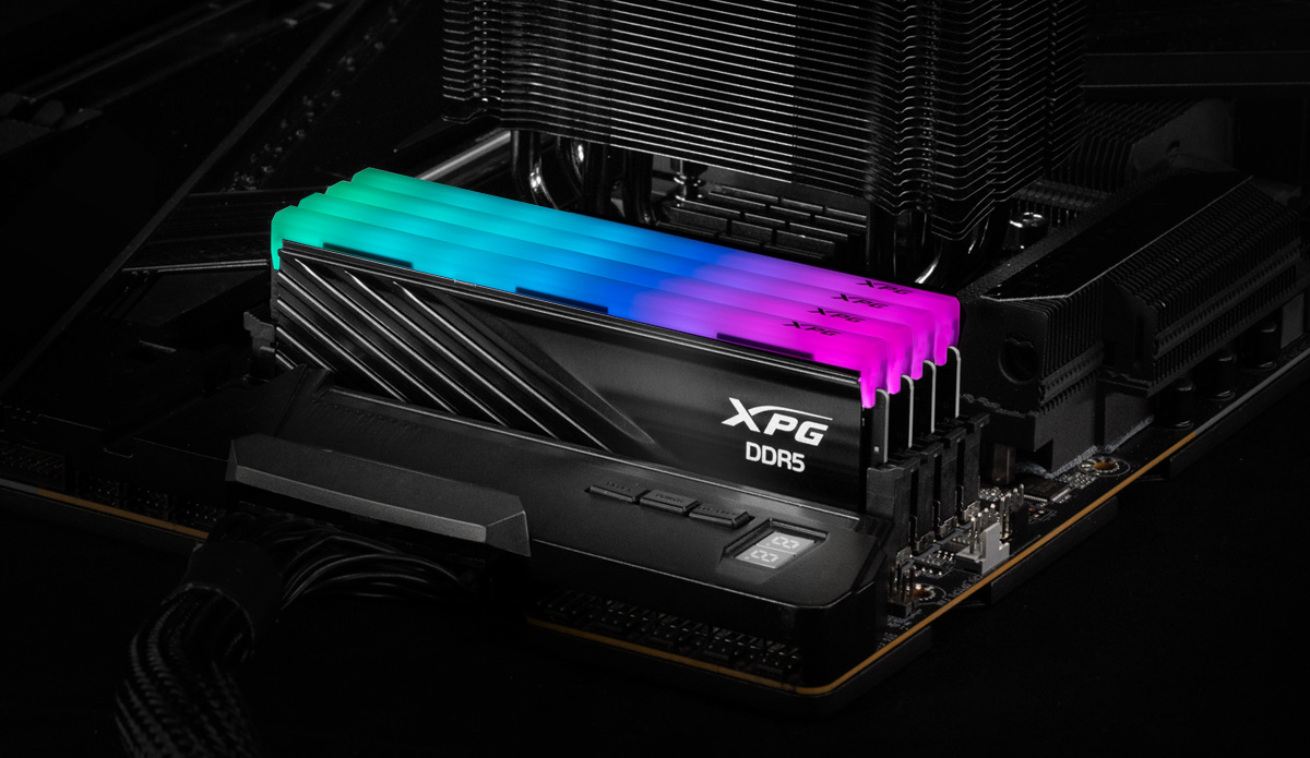 XPG Lancer RGB DDR5 7200MHz 32GB (2x16GB) CL34 UDIMM 288-Pins Desktop SDRAM  DDR5 Dual Channel RAM Kit Black Heatsink (AX5U7200C3416G-DCLARBK) at