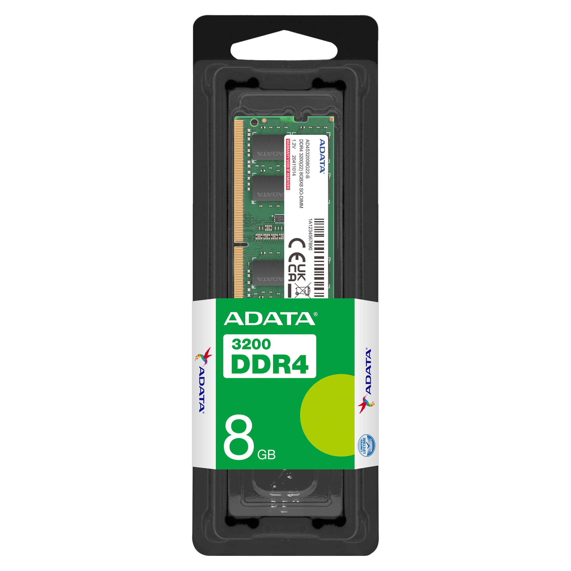 BARRETTE MÉMOIRE ADATA 32GO DDR4 3200 MHZ SO-DIMM