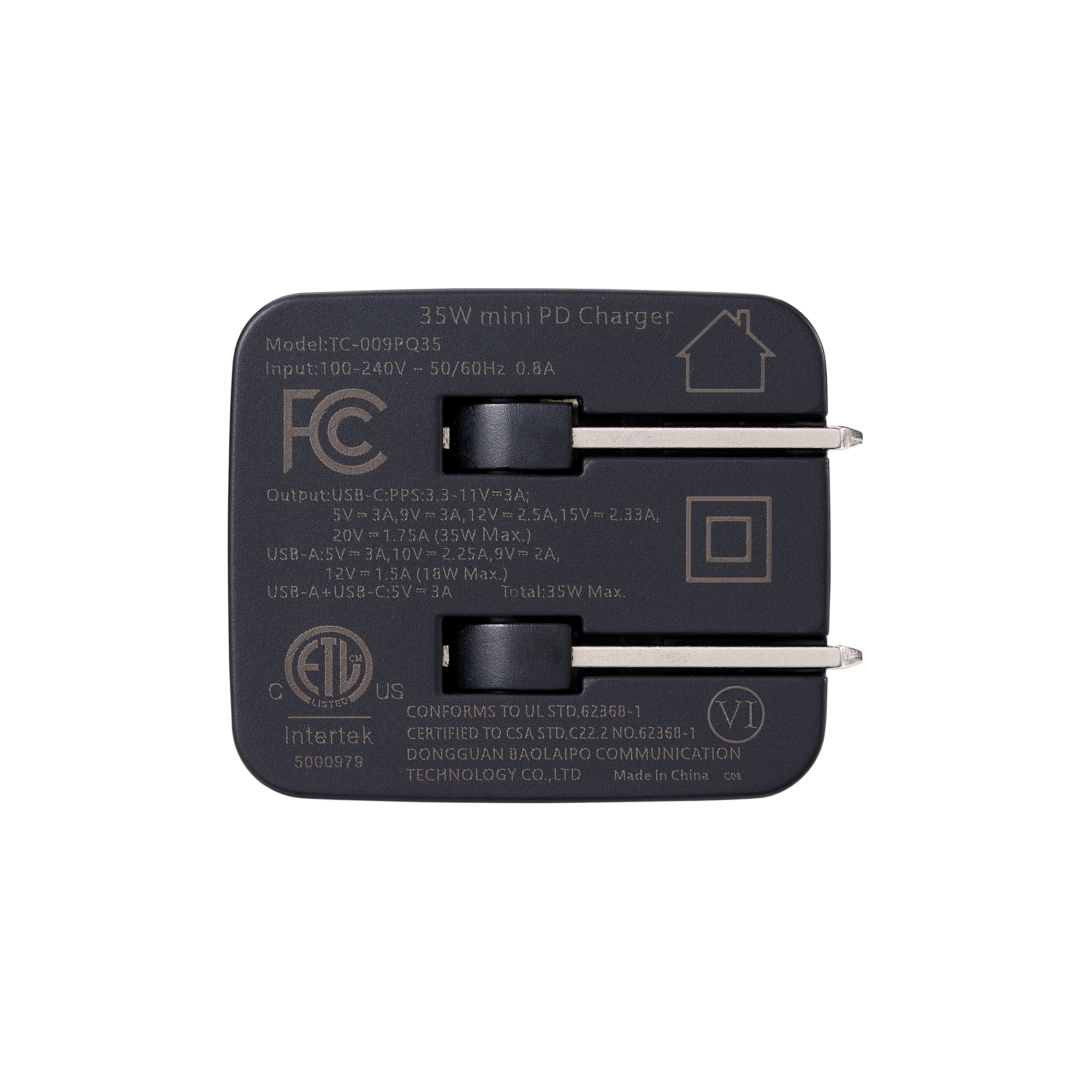 35W GaN USB Charger with USB-C cable 2M｜100W-#000000-4