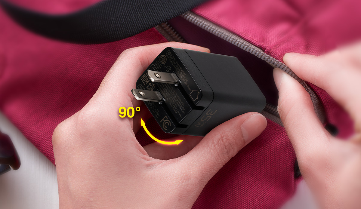 Folding Plug for Easy Storage