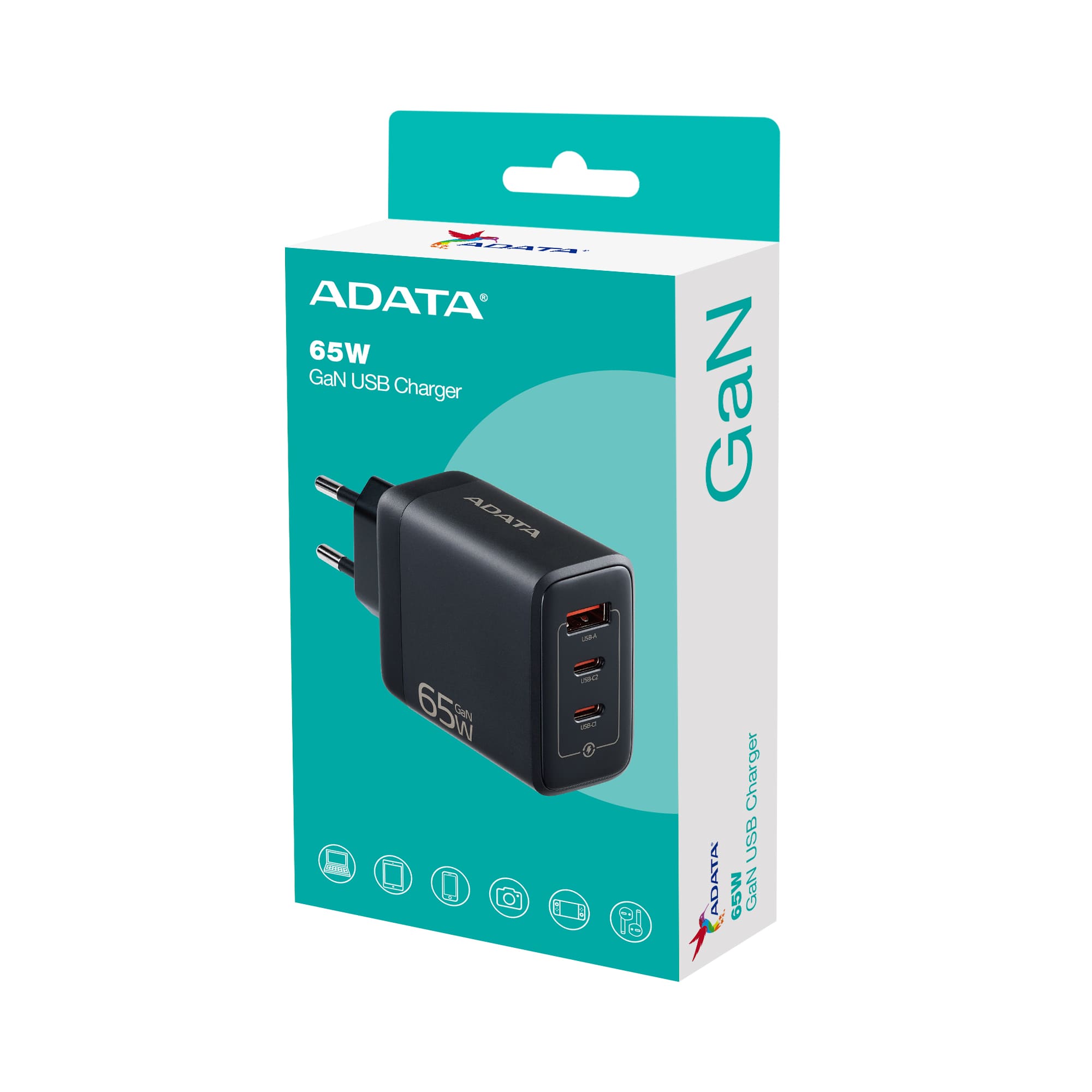 شاحن USB GaN 65 وات-#000000-6