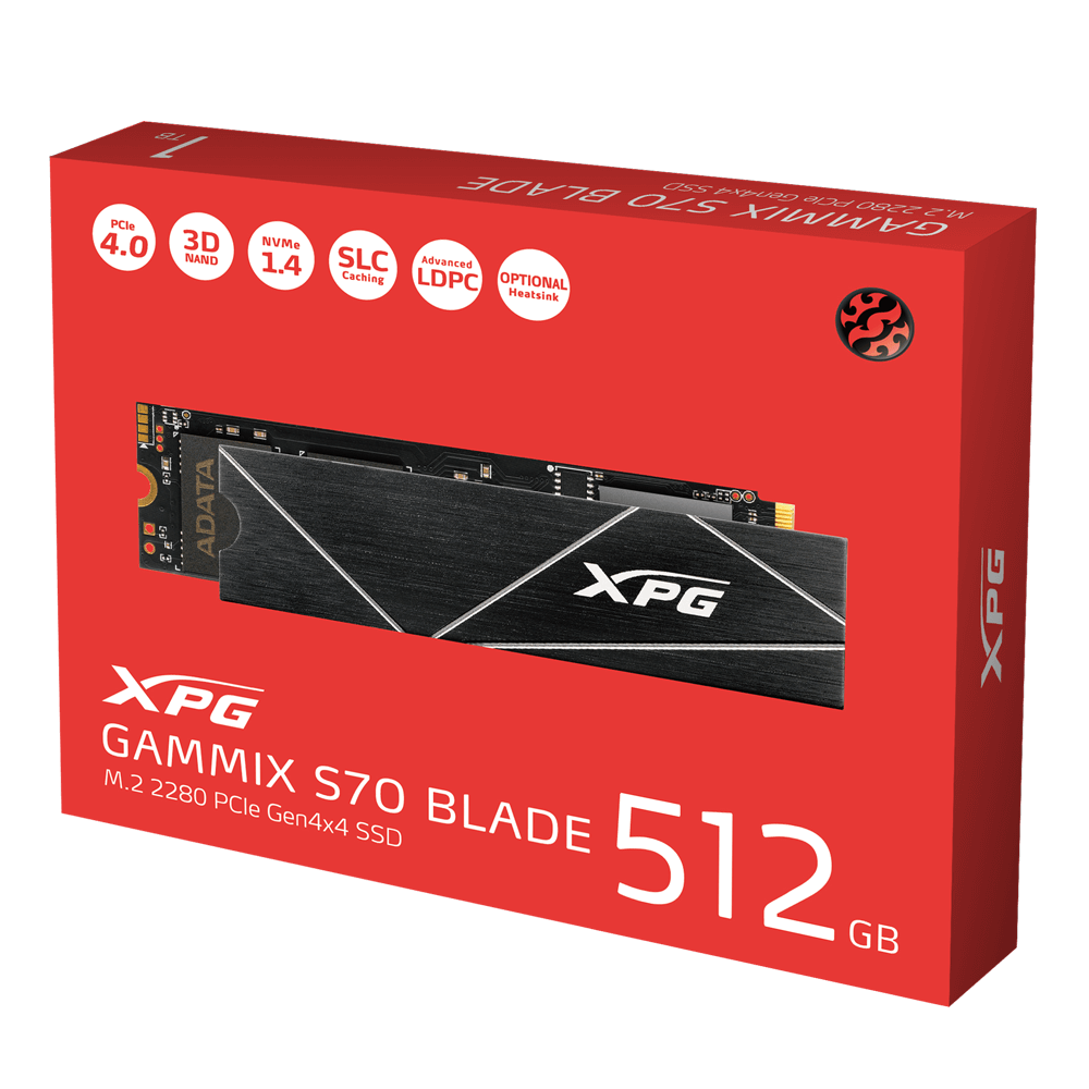 Unidad De Estado Sólido Xpg Gammix S70 Blade Pcie Gen4x4 M2 2280 Xpg 1112