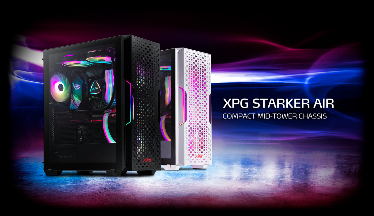 XPG Torre Gaming STARKER AIR WHITE de XPG en Semitorre y miditorre…