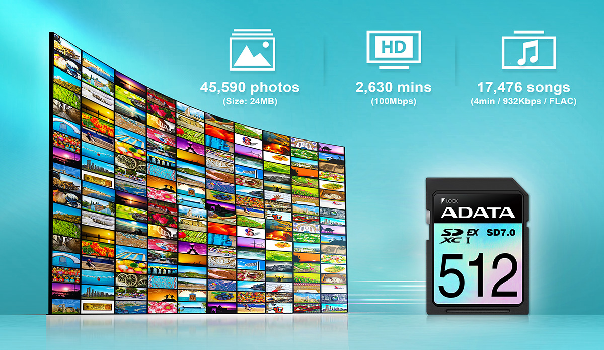 ADATA Express Premier Extreme SDXC SD 7.0 : une carte SD aussi