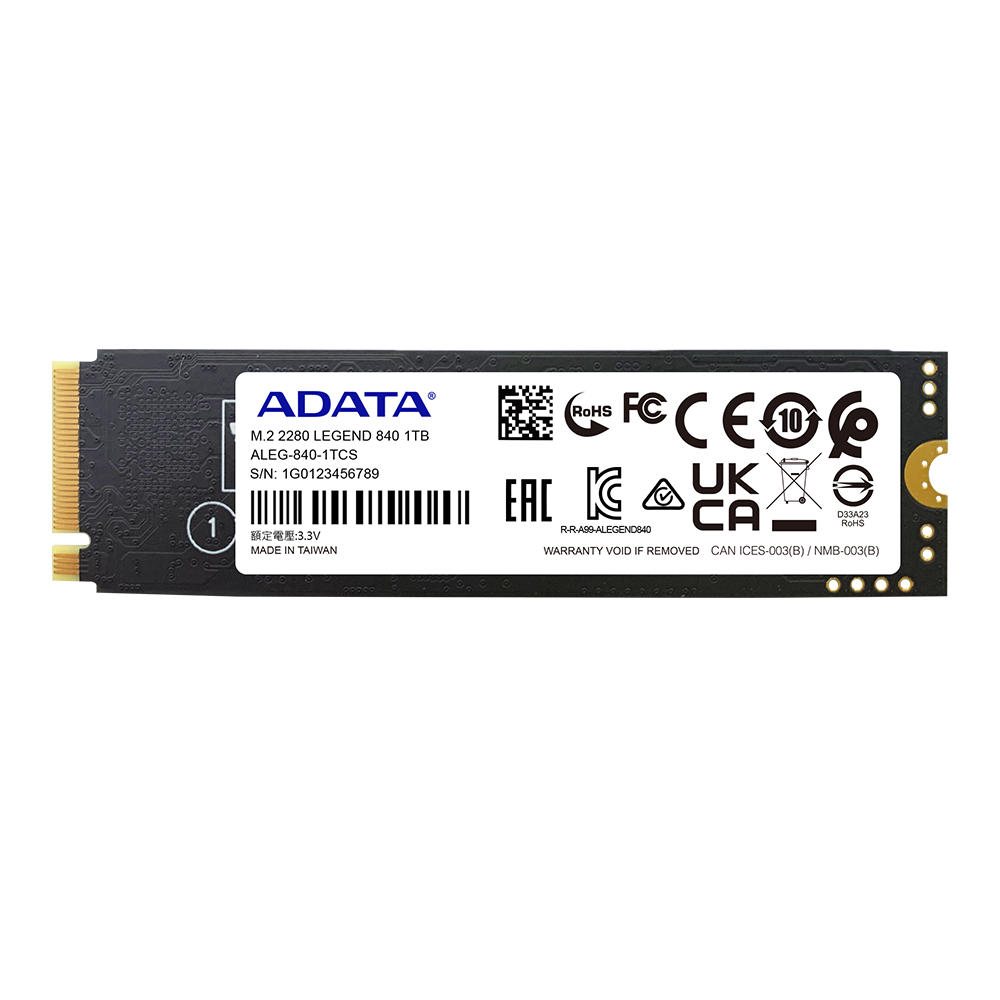 ADATA ADATA Legend 750 M.2 1000 Go PCI Express 3.0 3D NAND NVMe 
