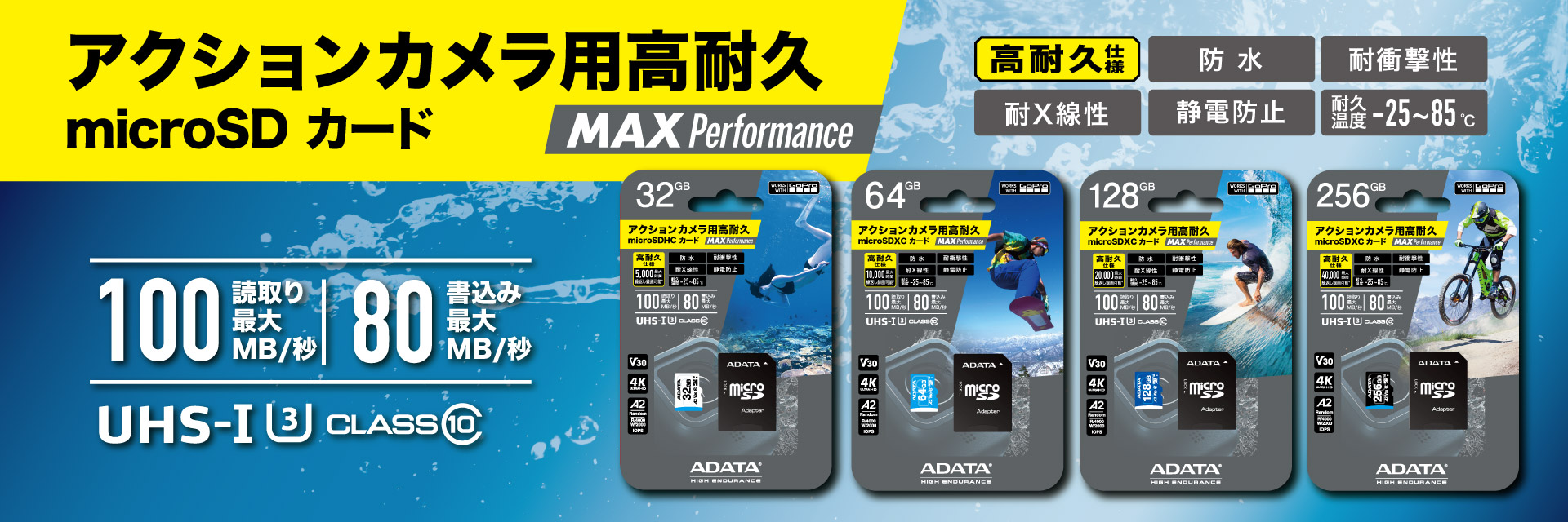 GoPro microSDXC/SDHC UHS-I U3 V30S High Endurance (Japan)