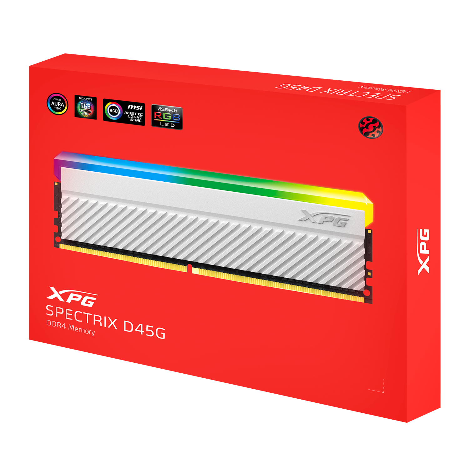 XPG デスクトップPC メモリ SPECTRIX D45G DDR4 RGBライティング PC4-28800 DDR4 3600MHz  メモリー