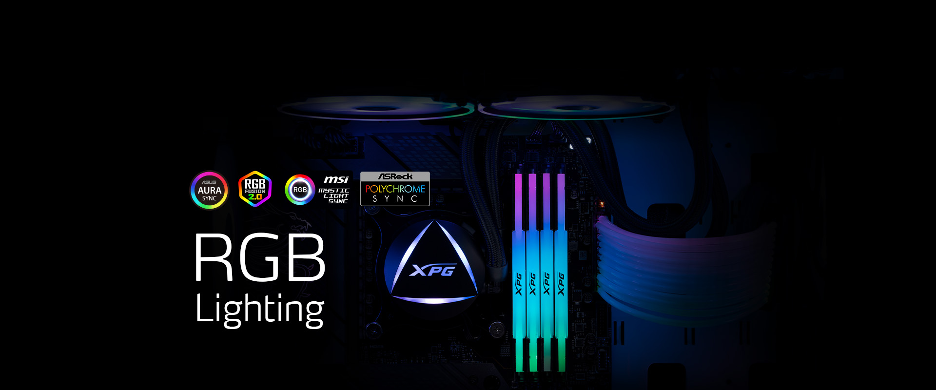 ADATA 64GB DDR5-6000MHz CL30 LANCER RGB, 2x32GB