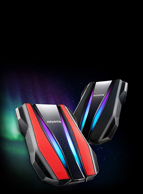 Disco Rigido Esterno ADATA HD770G 1TB RGB Nero - Resistente IP68