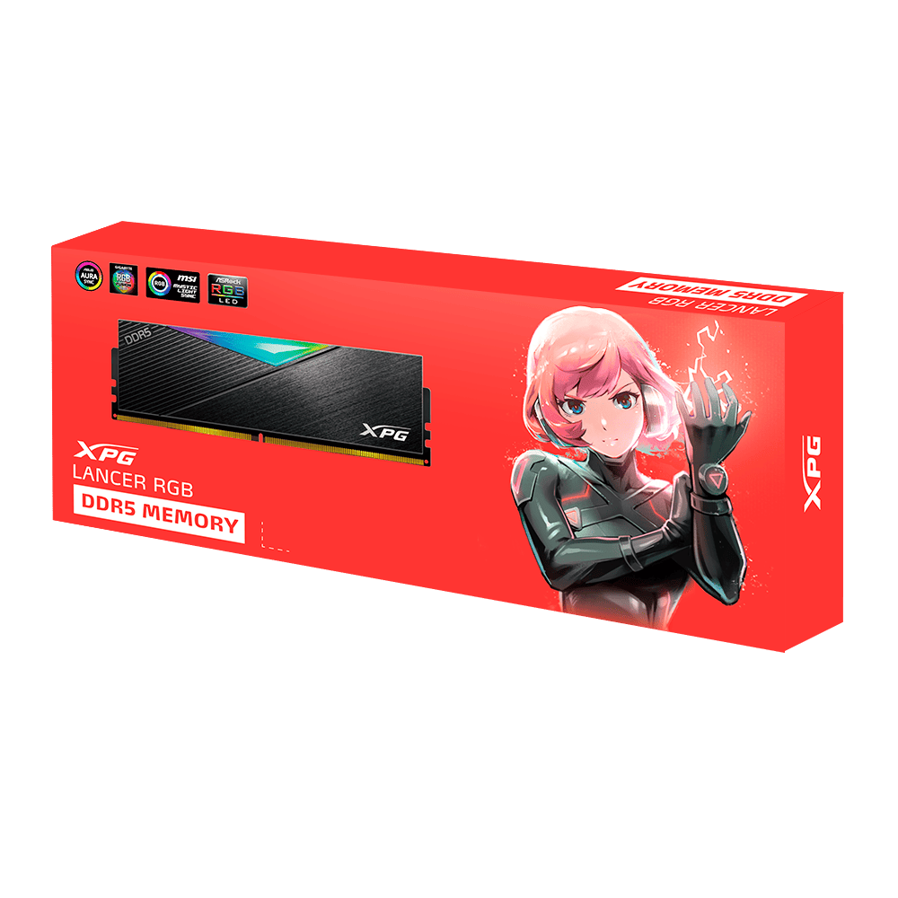 Kit Barrettes mémoire 32Go (2x16Go) DIMM DDR5 Adata XPG Lancer Blade  6400MHz (Noir) à prix bas