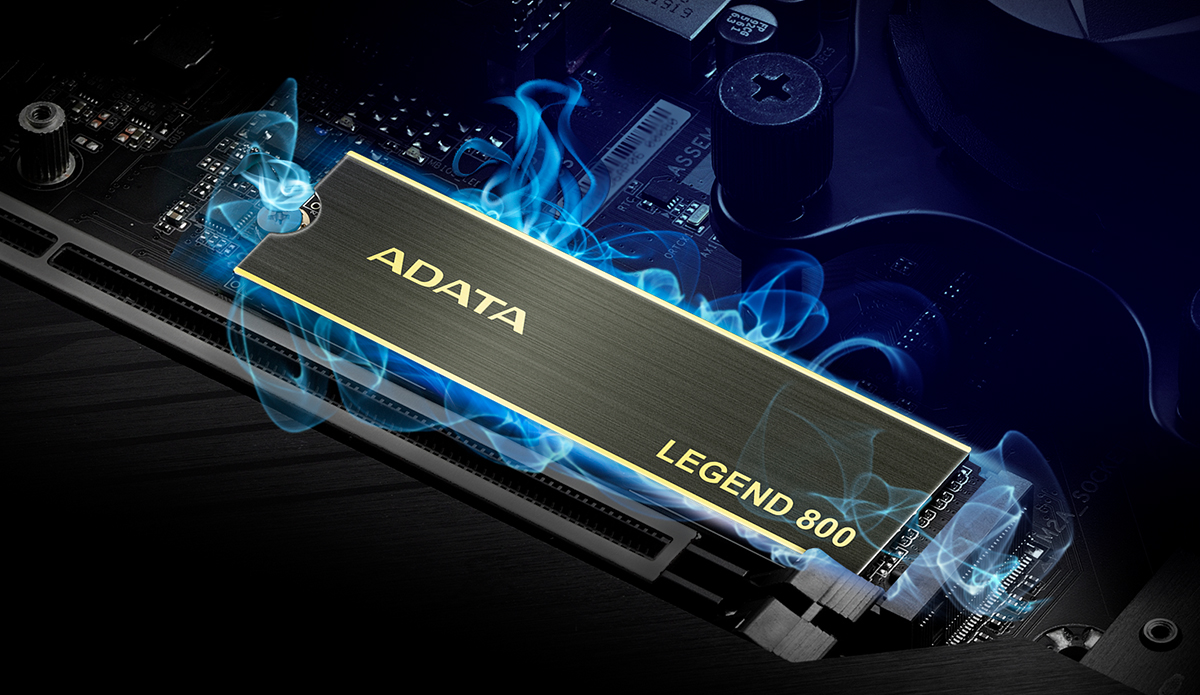 ADATA LEGEND 800 PCIe Gen4 x4 M.2 2280 ソリッドステートドライブ ...