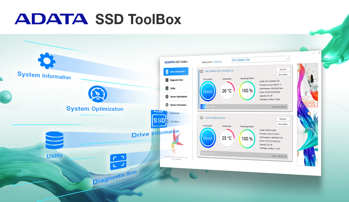 Softvér SSD Toolbox s pridanou hodnotou na monitorovanie stavu v reálnom čase