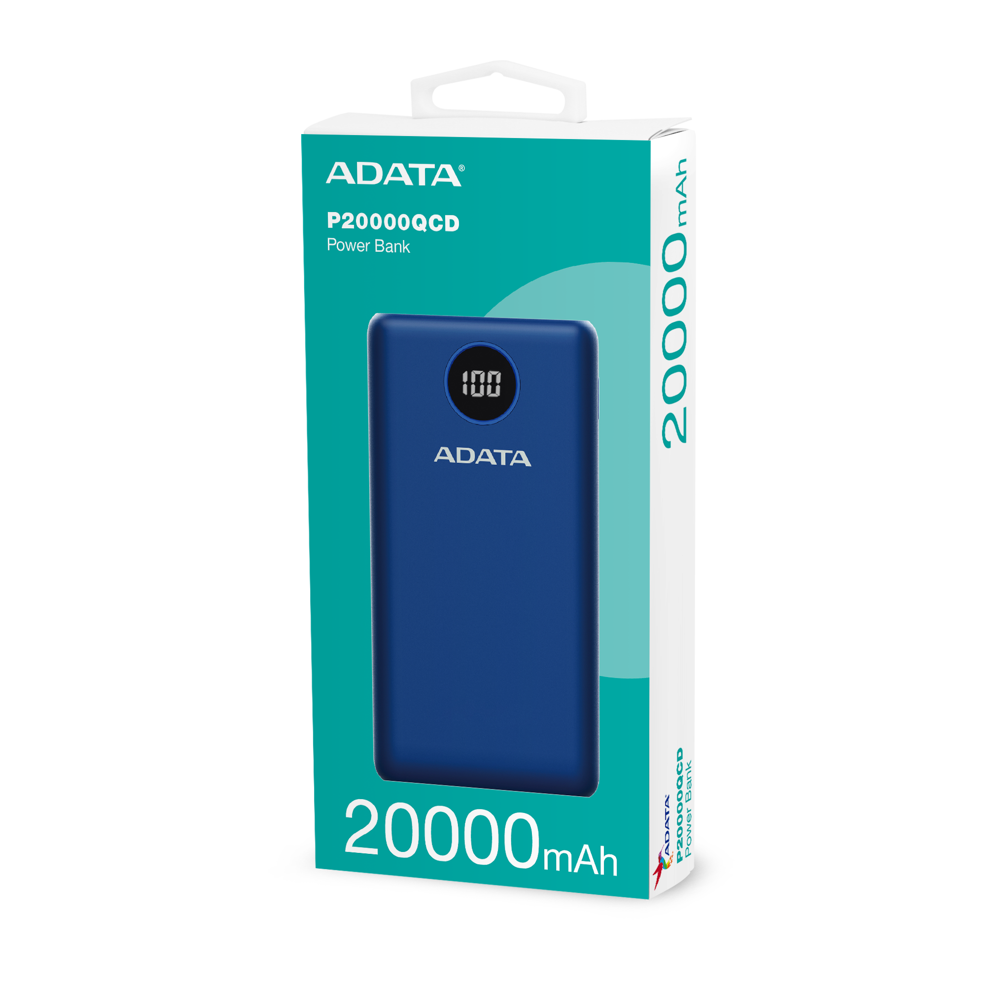 Power Bank 20000MAH ADATA P20000QCD Bateria Portatil Tipo C