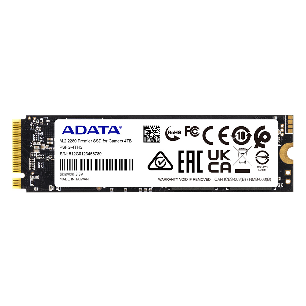 Premier SSD For Gamers PCIe Gen4x4 M.2 2280 ソリッドステート