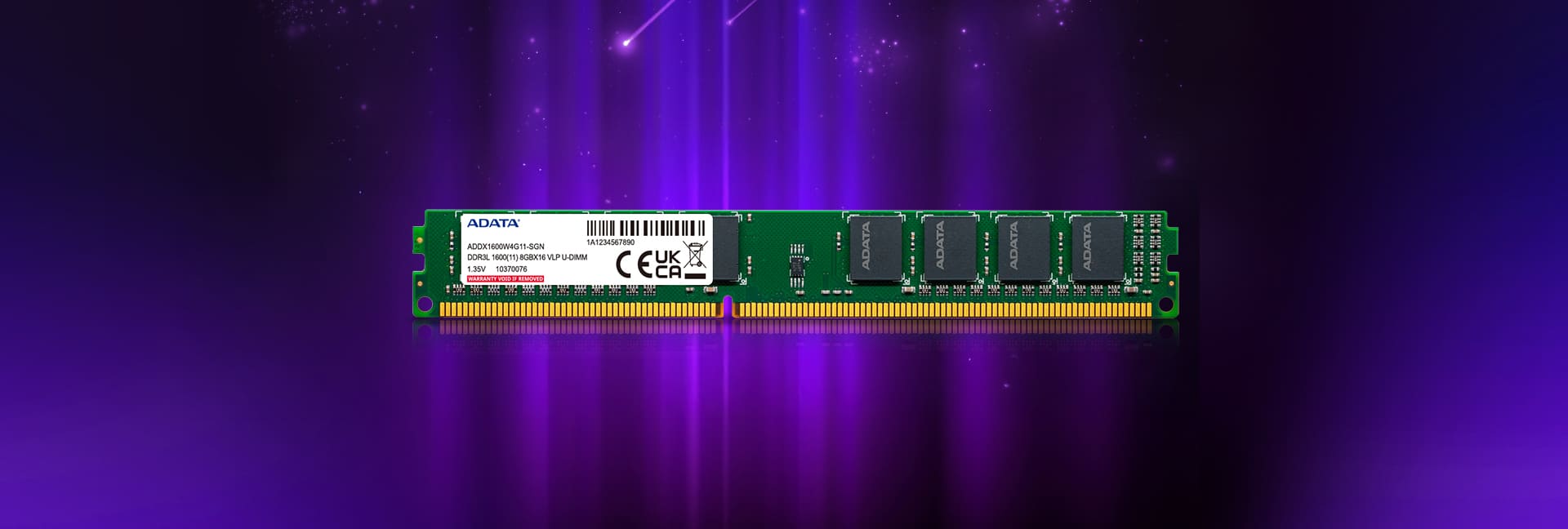 DDR3L-1600 VLP U-DIMM Memory Module | ADATA (Global)