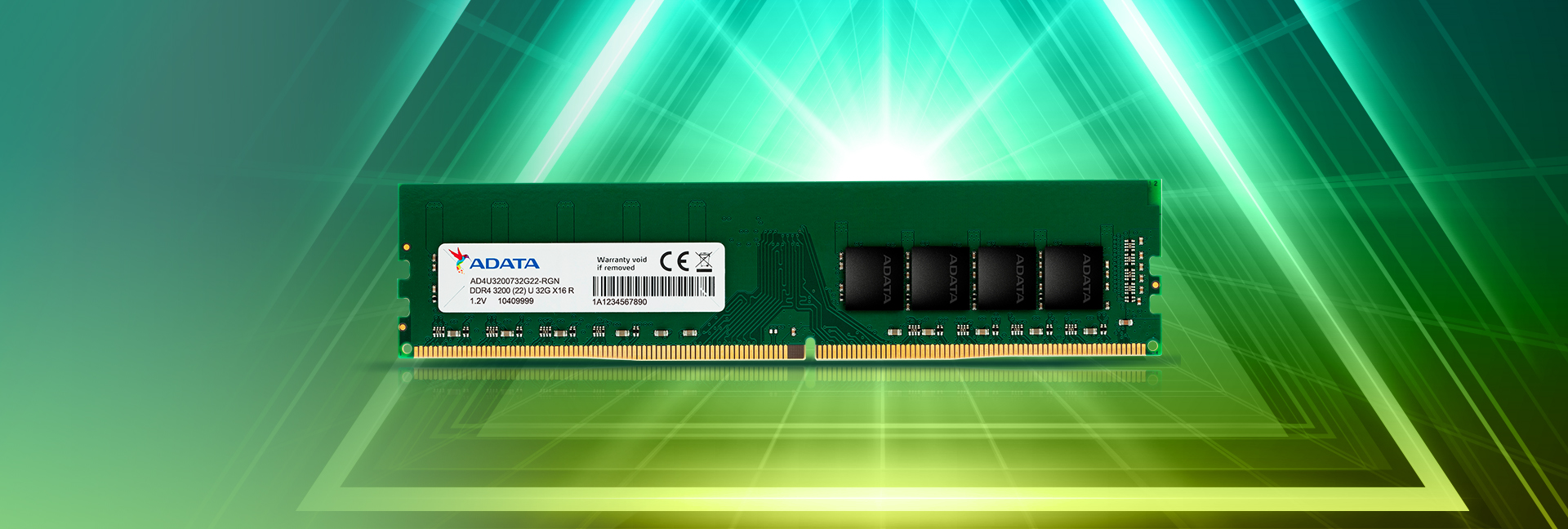 BARRETTE MÉMOIRE ADATA 8GO DDR4 POUR PC PORTABLE (AD4S32008G22-SGN)