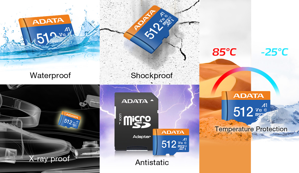 Memoria Micro SDXC de Adata, 64GB, Clase 10, Compatible con Full HD V10 y  Juegos A1