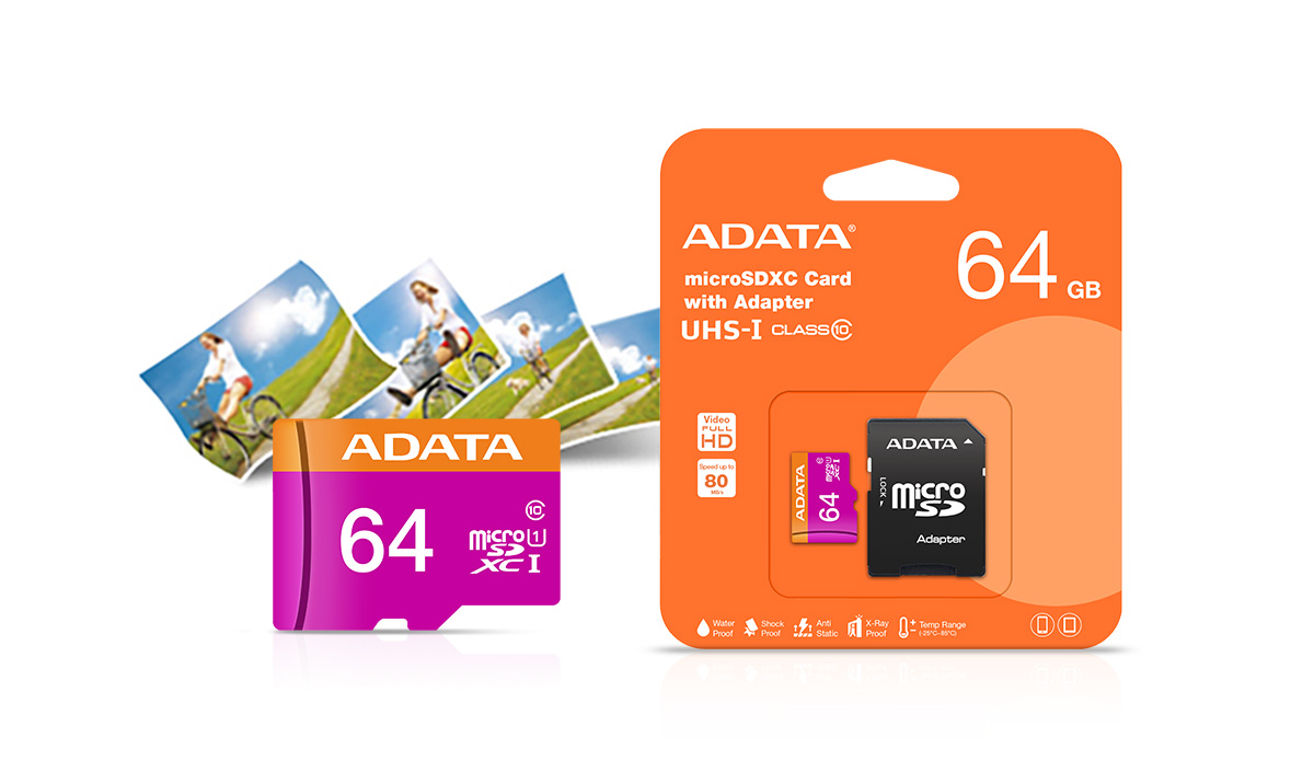 Memoria ADATA Premier MicroSDXC UHS-1 de 256 GB, Clase 10, incluye  adaptador SD.