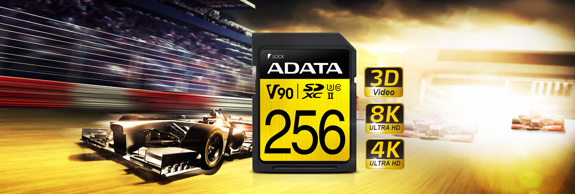 ADATA Premier ONE 128GB SDXC UHS-II U3 Class10 V90 3D NAND 4K 8K Ultra