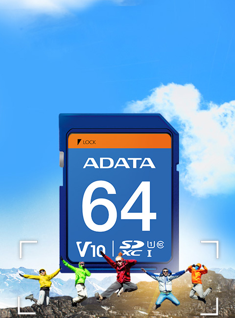 ADATA 16GB Premier microSDHC UHS-I / Class 10 Memory Card with SD