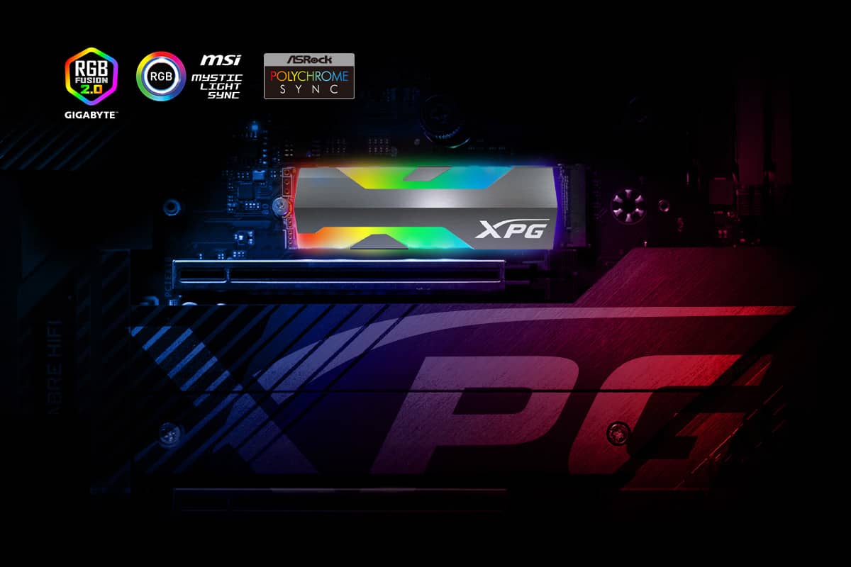 ADATA Adata XPG Spectrix S20G RGB SSD 500GB M.2 NVMe 2500/1800 MB/s 3D SLC 