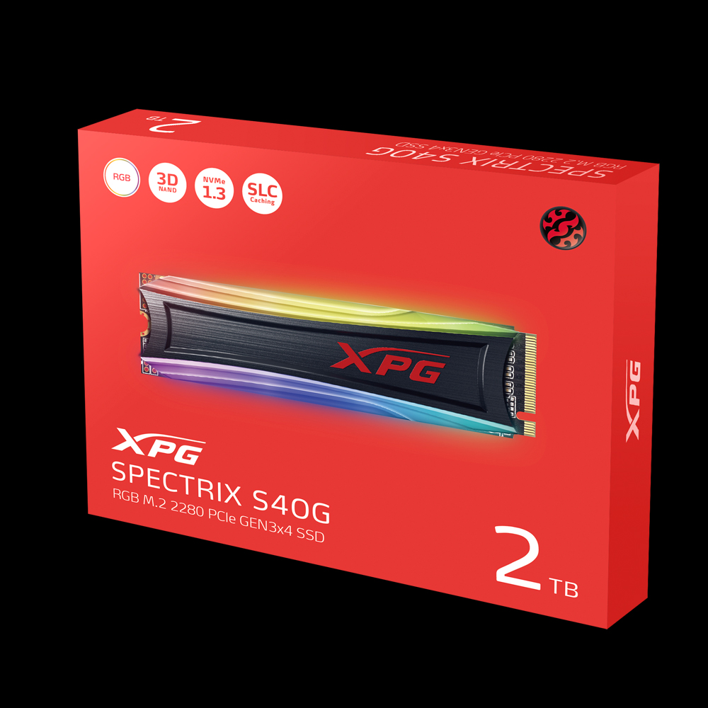 1TB Adata Xpg Spectrix RGB S40G unidad SSD PCIe M.2 para AS40G-1TT-C 