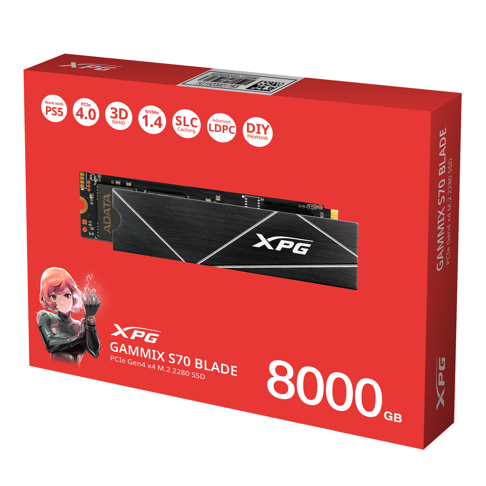 XPG Gaming GAMMIX S70 BLADE PCIe M.2 NVMe SSD｜XPG