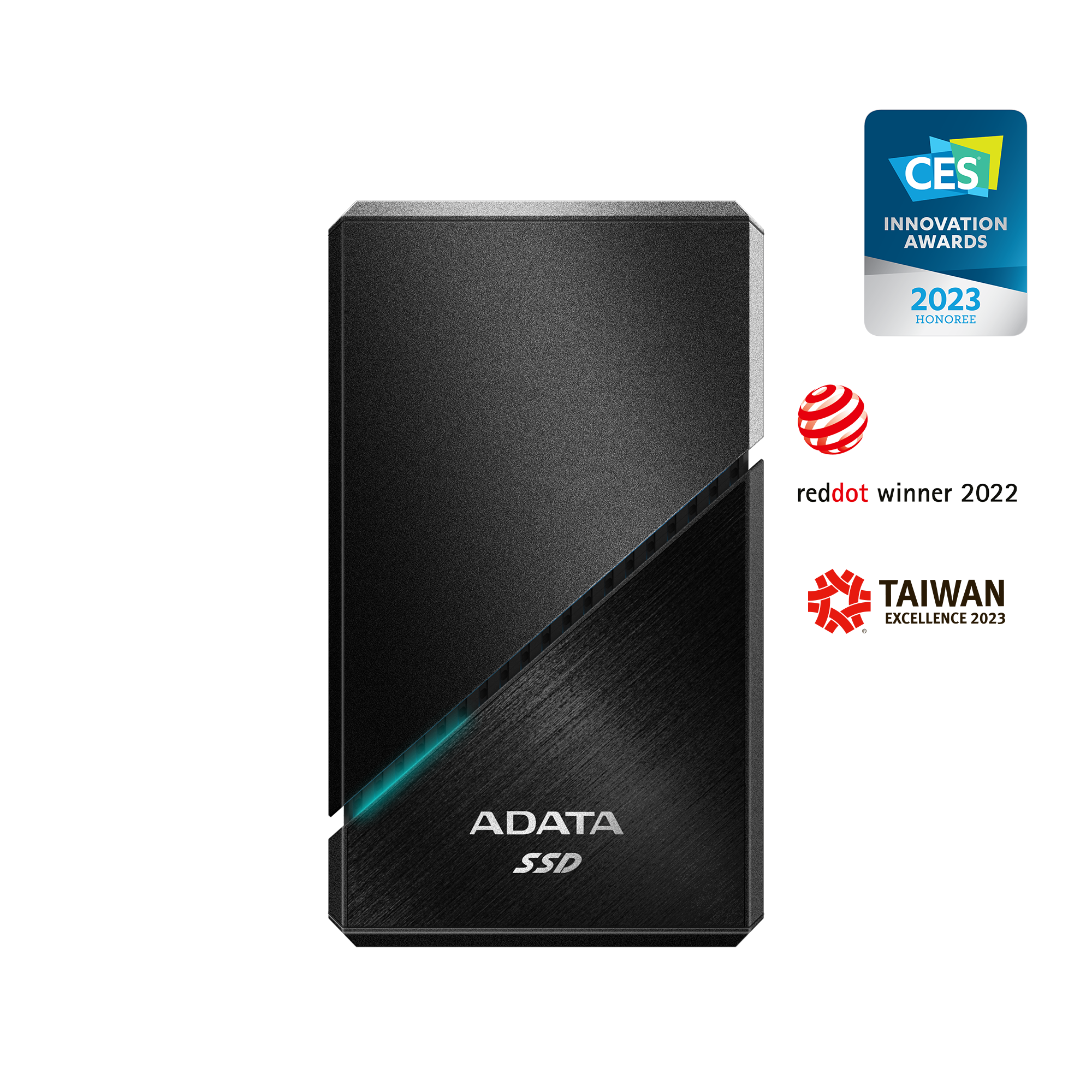 axGear Disque dur SSD externe SATA transparent USB-C Disque dur