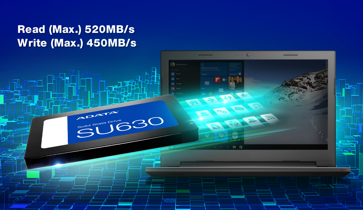 Disque SSD Adata Ultimate SU630 2To (1920Go) - S-ATA 2,5