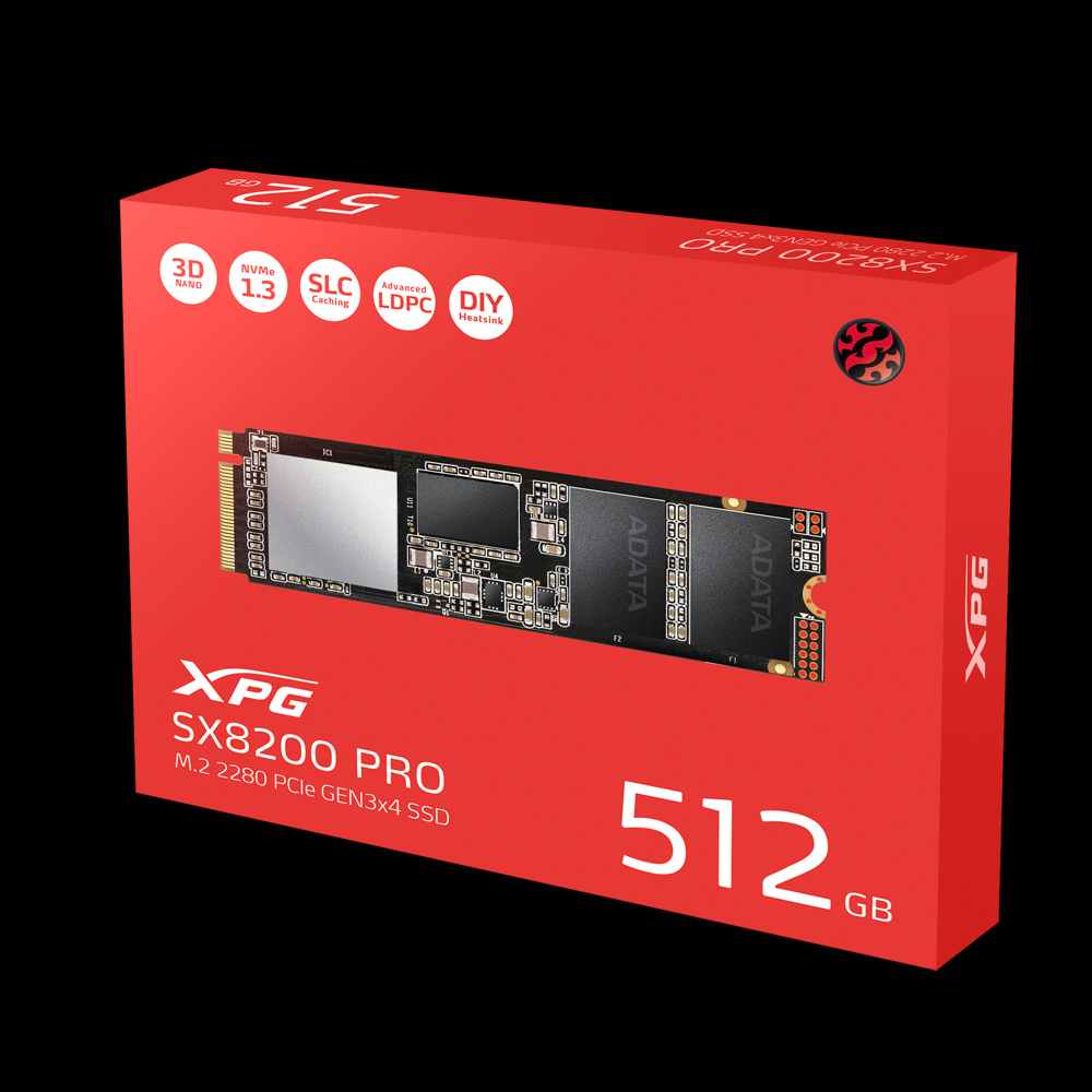 XPG SX8100 PCIe Gen3x4 M.2 2280 ソリッドステートドライブ