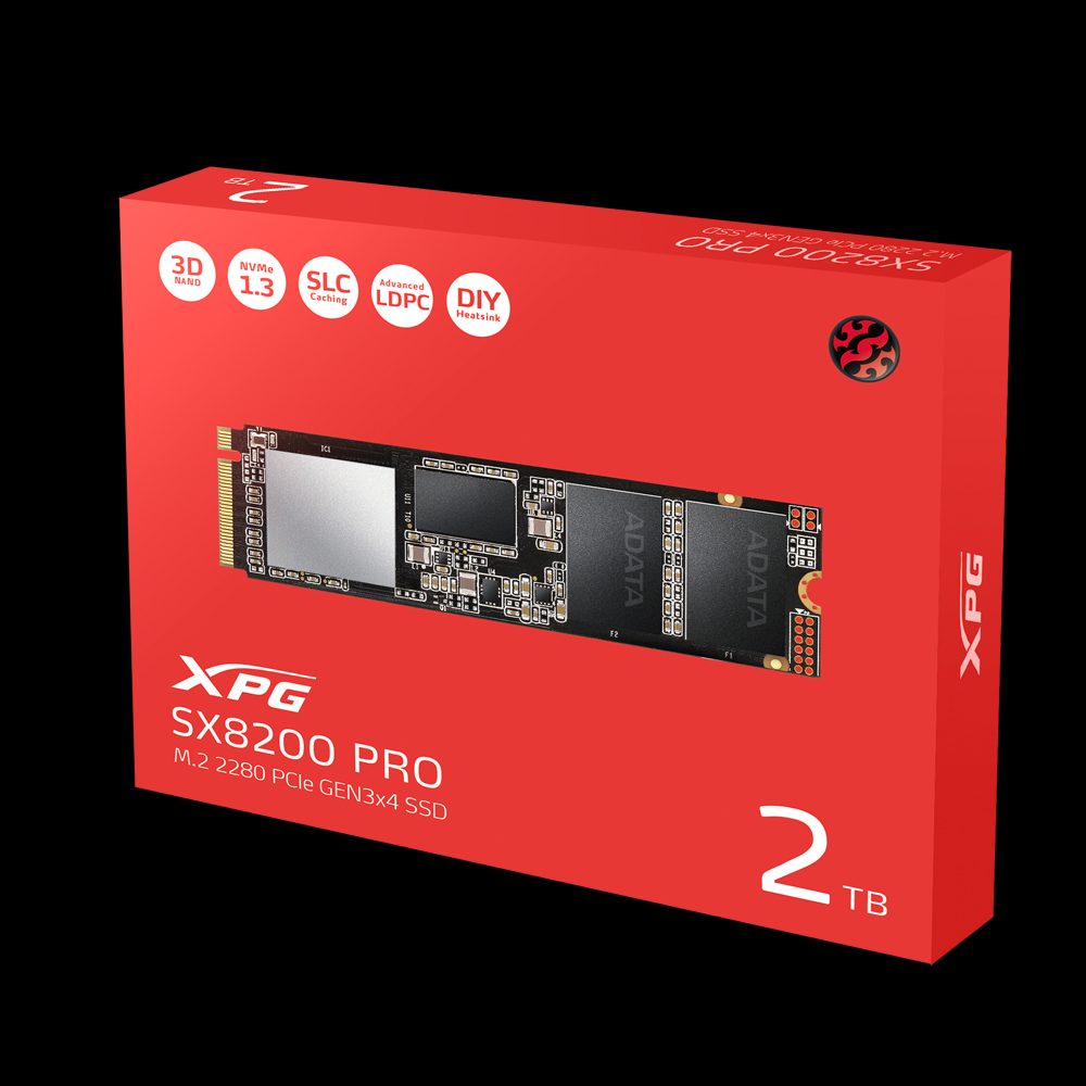 ADATA SX8200 M.2 2280 512GB Pro PCIe Gen3 x4 SSD CON DISSIPATORE UK consegna veloce! 