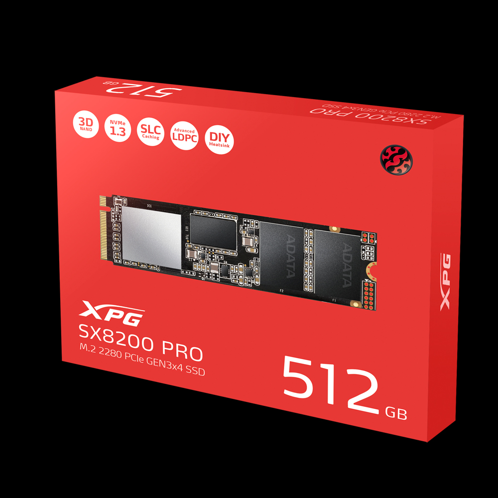 ineffektiv Afhængig Skifte tøj XPG SX8200 Pro PCIe Gen3x4 M.2 2280 Solid State Drive