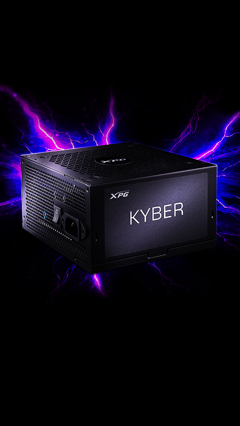 Fuente De Poder PC 850W Gamer XPG KYBER 80 Plus Gold KYBER850G-BKCUS